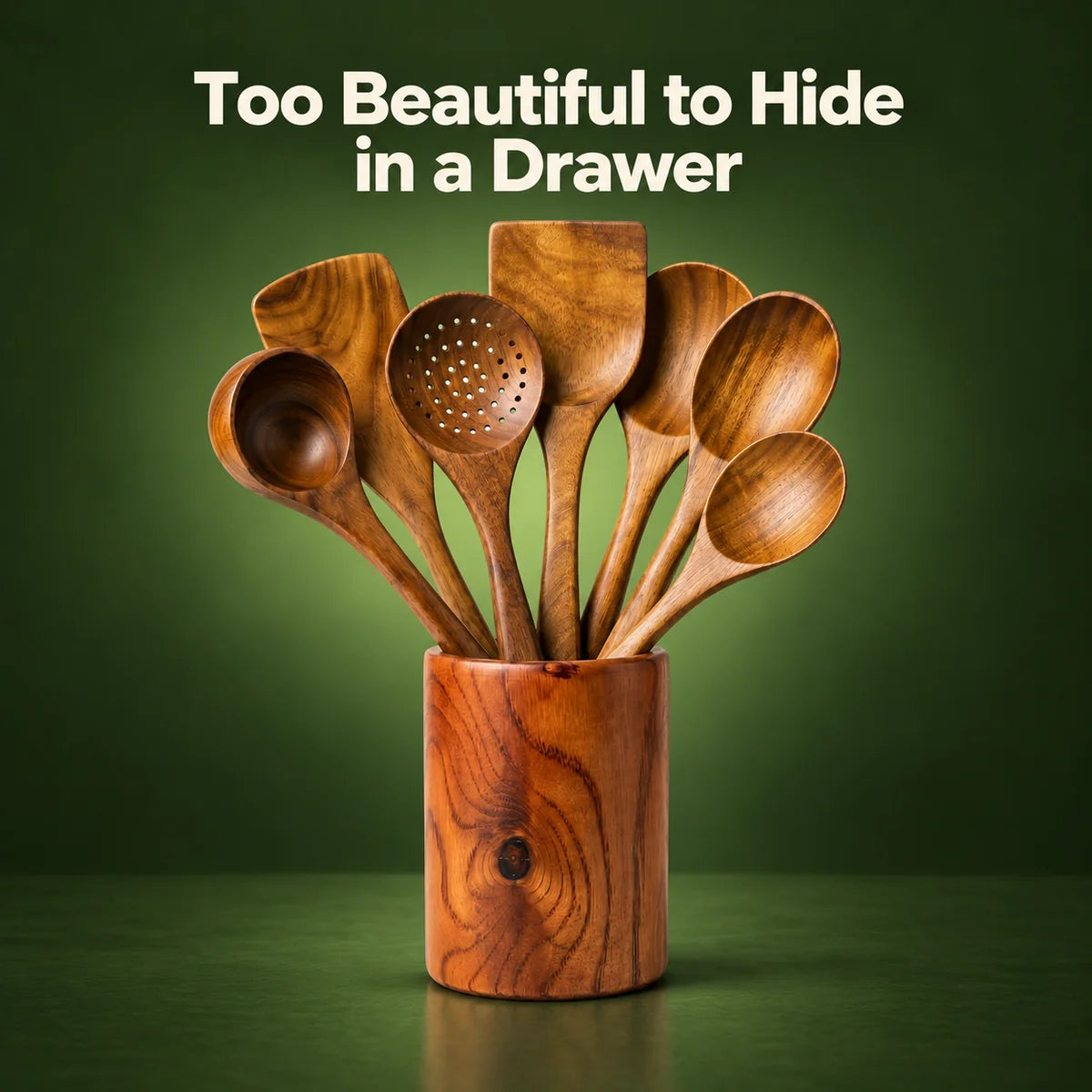 Acacia Wood Utensil Set